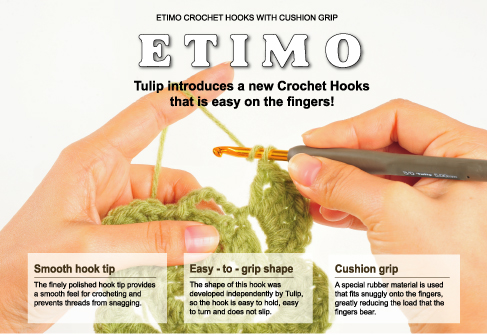 ETIMO Crochet Hooks With Cushion Grip